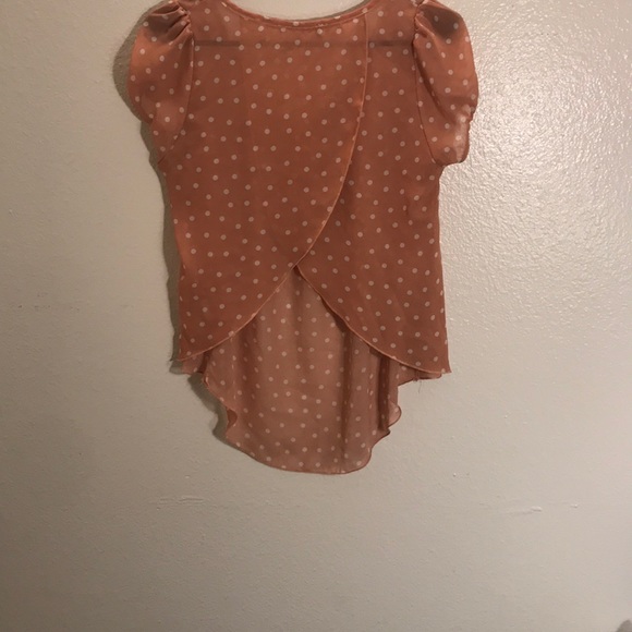 Orange Polka Dot Blouse - Picture 2 of 2